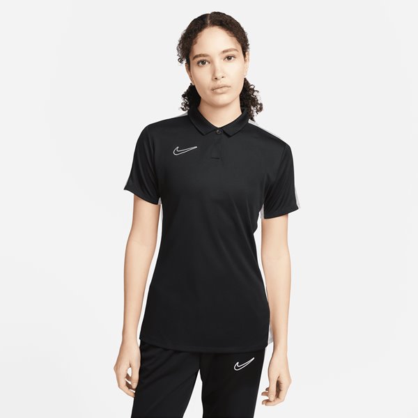 Nike Womens Academy 23 Polo Black/White